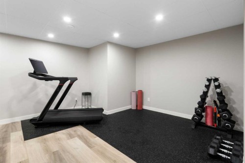 700 Seton Circle Se, Calgary, AB - Indoor Photo Showing Gym Room