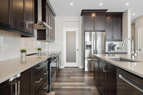 700 Seton Circle Se, Calgary, AB - Indoor Photo Showing Kitchen With Upgraded Kitchen