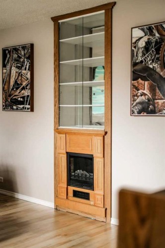 307 Grey Street, Granum, AB - Indoor With Fireplace