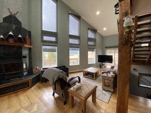 5302 19 Avenue, Coleman, AB - Indoor With Fireplace