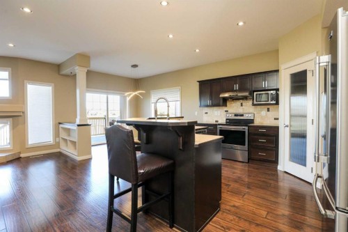 132 Firelight Way West, Lethbridge, AB - Indoor Photo Showing Kitchen With Upgraded Kitchen