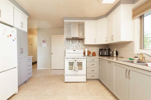 61 Park Meadows Boulevard North, Lethbridge, AB - Indoor Photo Showing Kitchen With Double Sink