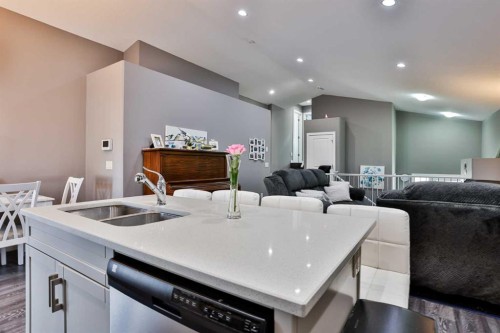 223 Couleesprings Terrace South, Lethbridge, AB - Indoor Photo Showing Kitchen With Double Sink With Upgraded Kitchen