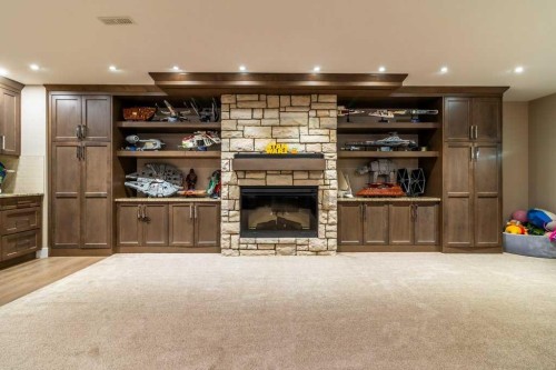 679 Keystone Chase West, Lethbridge, AB - Indoor With Fireplace