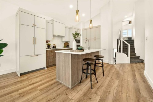 8619 25 Avenue, Coleman, AB - Indoor Photo Showing Kitchen With Upgraded Kitchen