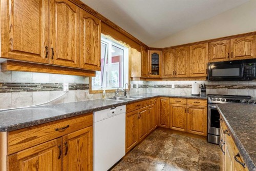 194043 Twp 120, Rural Lethbridge County, AB - Indoor Photo Showing Kitchen With Double Sink