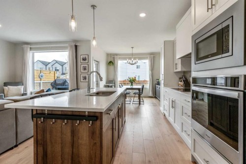 95 Blackwolf Pass North, Lethbridge, AB - Indoor Photo Showing Kitchen With Double Sink With Upgraded Kitchen