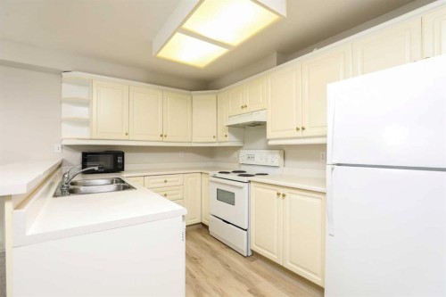 112-620 Columbia Boulevard West, Lethbridge, AB - Indoor Photo Showing Kitchen With Double Sink