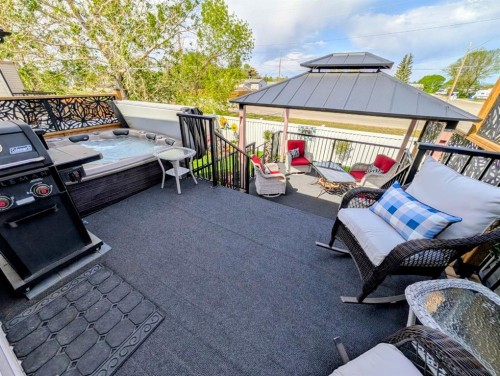 83 Harvest Square, Claresholm, AB - Outdoor With Deck Patio Veranda With Exterior