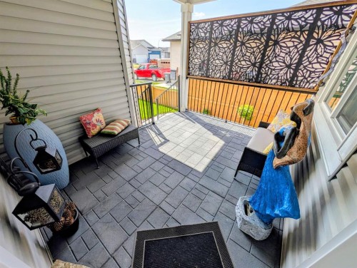 83 Harvest Square, Claresholm, AB - Outdoor With Deck Patio Veranda With Exterior