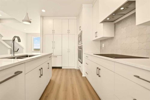 630 Miners Chase West, Lethbridge, AB - Indoor Photo Showing Kitchen With Double Sink With Upgraded Kitchen