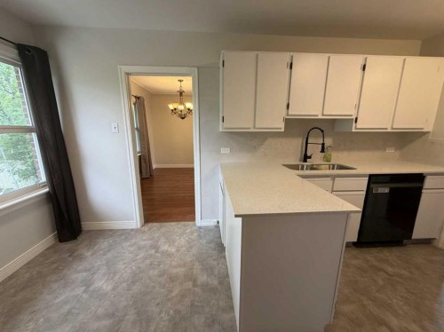 520 20 Street South, Lethbridge, AB - Indoor Photo Showing Kitchen With Double Sink