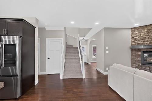 1596 Coalbanks Boulevard West, Lethbridge, AB - Indoor With Fireplace