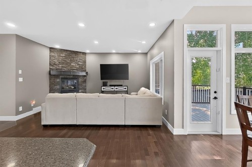 1596 Coalbanks Boulevard West, Lethbridge, AB - Indoor With Fireplace