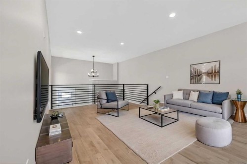 74 Riverpark Boulevard West, Lethbridge, AB - Indoor Photo Showing Living Room