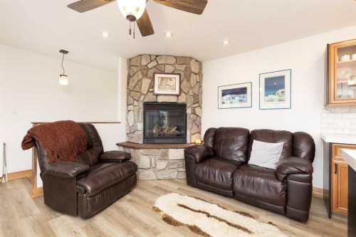 11333 20 Avenue, Blairmore, AB - Indoor Photo Showing Living Room With Fireplace