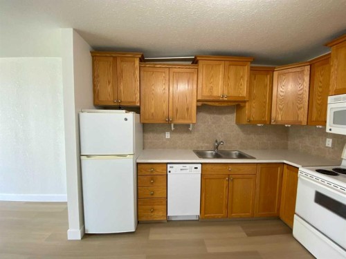 3-222 Mayor Magrath Drive North, Lethbridge, AB - Indoor Photo Showing Kitchen With Double Sink