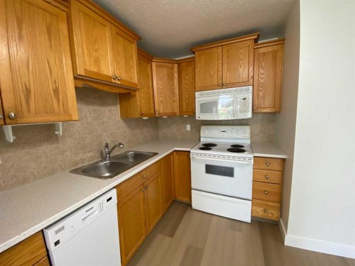 3-222 Mayor Magrath Drive North, Lethbridge, AB - Indoor Photo Showing Kitchen With Double Sink
