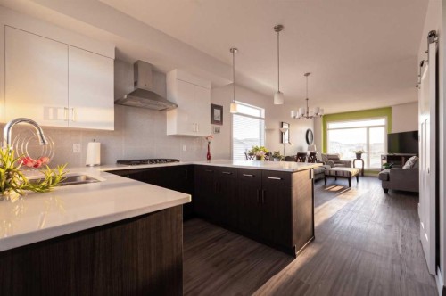 318 Lynx Road North, Lethbridge, AB - Indoor Photo Showing Kitchen With Double Sink With Upgraded Kitchen