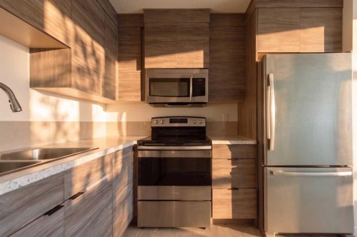 318 Lynx Road North, Lethbridge, AB - Indoor Photo Showing Kitchen With Double Sink