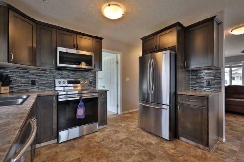 4602 6 Street, Coalhurst, AB - Indoor Photo Showing Kitchen With Double Sink