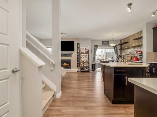 386 Moonlight Way West, Lethbridge, AB - Indoor With Fireplace