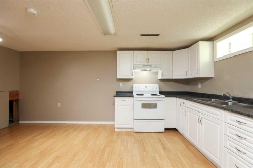 41 Rutgers Crescent West, Lethbridge, AB - Indoor Photo Showing Kitchen With Double Sink