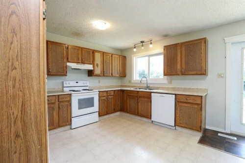 41 Rutgers Crescent West, Lethbridge, AB - Indoor Photo Showing Kitchen With Double Sink