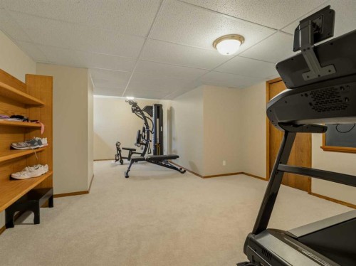 90013 212, Rural Lethbridge County, AB - Indoor Photo Showing Gym Room