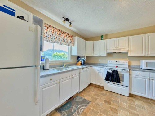 8534 21 Avenue, Coleman, AB - Indoor Photo Showing Kitchen With Double Sink