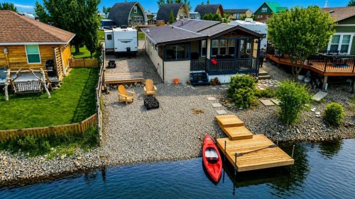 30 Mount Vista Drive, Cardston, AB - Outdoor With Body Of Water With Deck Patio Veranda