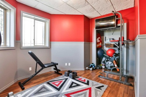 406 Meadow Lark Drive, Rural Lethbridge County, AB - Indoor Photo Showing Gym Room