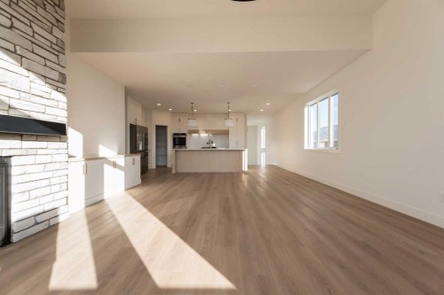 3076 21 Street, Coaldale, AB - Indoor With Fireplace