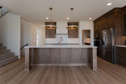 3080 21 Street, Coaldale, AB - Indoor Photo Showing Kitchen With Stainless Steel Kitchen With Upgraded Kitchen