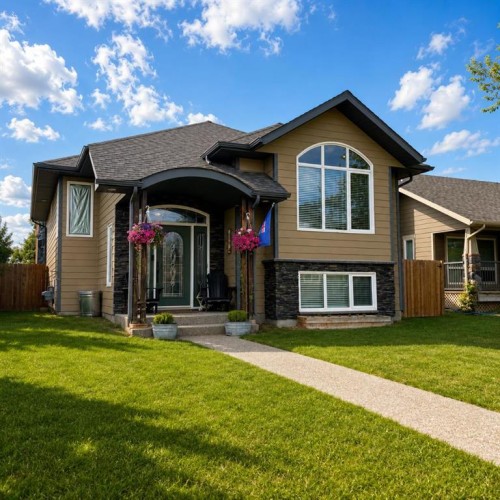414 Centennial, Nobleford, AB - Outdoor With Facade