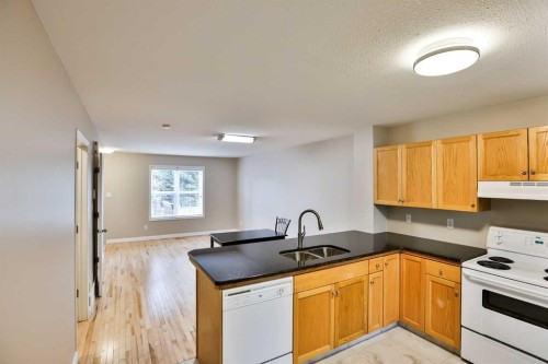 16-720 Heritage Boulevard West, Lethbridge, AB - Indoor Photo Showing Kitchen With Double Sink