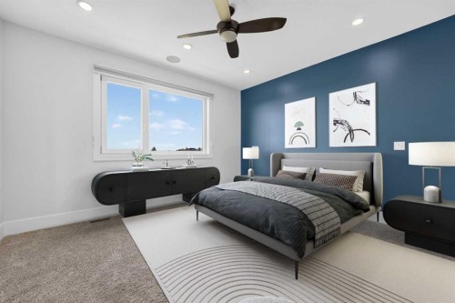365 Rivergrove Chase West, Lethbridge, AB - Indoor Photo Showing Bedroom