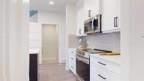 253 Rivergrove Chase West, Lethbridge, AB - Indoor Photo Showing Kitchen With Upgraded Kitchen