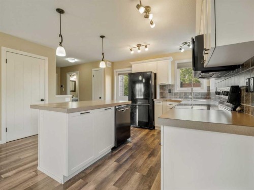 120 Mt Sundial Court West, Lethbridge, AB - Indoor Photo Showing Kitchen With Double Sink