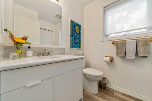 33 Ridgewood Crescent West, Lethbridge, AB - Indoor Photo Showing Bathroom