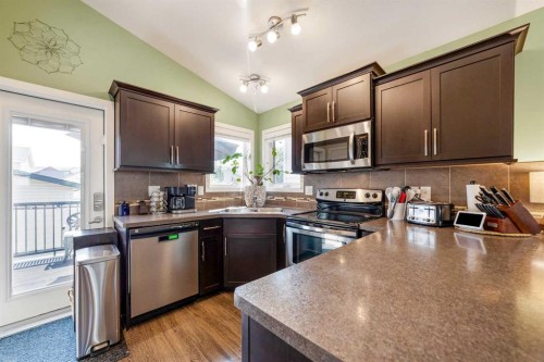 114 Lasalle Terrace West, Lethbridge, AB - Indoor Photo Showing Kitchen With Double Sink