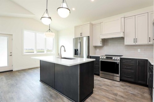 562 Malahat Green West, Lethbridge, AB - Indoor Photo Showing Kitchen With Stainless Steel Kitchen With Upgraded Kitchen