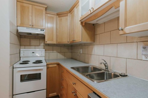 2-222 Mayor Magrath Drive North, Lethbridge, AB - Indoor Photo Showing Kitchen With Double Sink