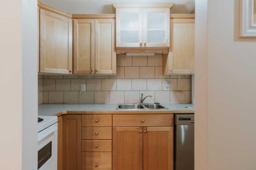 2-222 Mayor Magrath Drive North, Lethbridge, AB - Indoor Photo Showing Kitchen With Double Sink