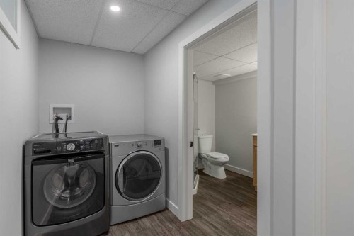 5105 2 Street, Coalhurst, AB - Indoor Photo Showing Laundry Room
