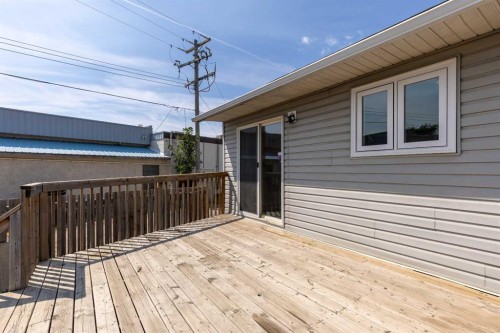 5105 2 Street, Coalhurst, AB - Outdoor With Deck Patio Veranda With Exterior