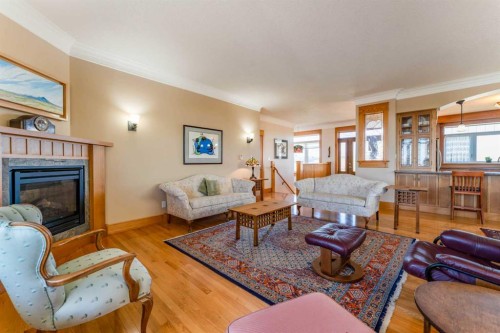 416 7 Avenue Ne, Milk River, AB - Indoor Photo Showing Living Room With Fireplace