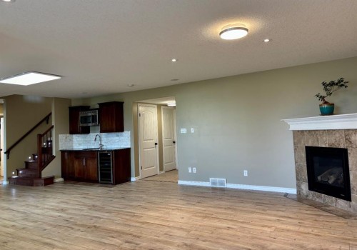 314 Coulee Springs Terrace South, Lethbridge, AB - Indoor With Fireplace