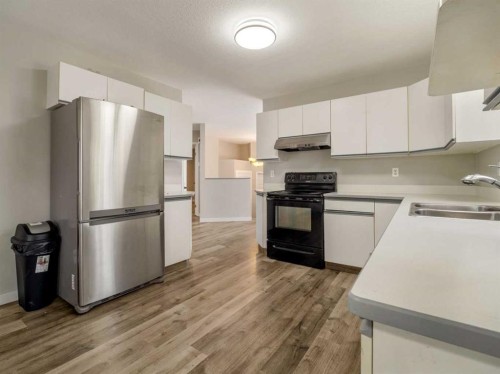 204 Mt Rundle Road West, Lethbridge, AB - Indoor Photo Showing Kitchen With Double Sink