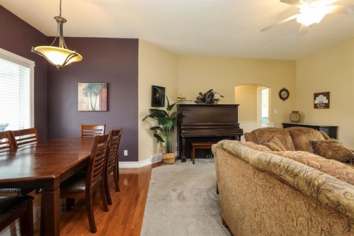 14 Centennial Place, Magrath, AB - Indoor With Fireplace